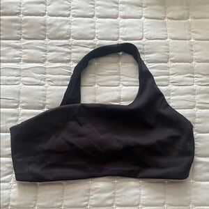 Left on Friday Black One Shoulder Bathing Suit Top